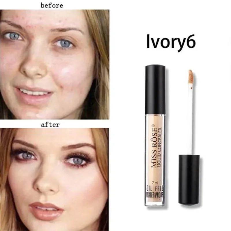 MISS ROSE Liquid Concealer | Ivory 6 | Waterproof High-Coverage Formula (5ml) - Image 4