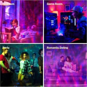 Galaxy Star Projector Lamp with LED Universe Effect & Speaker