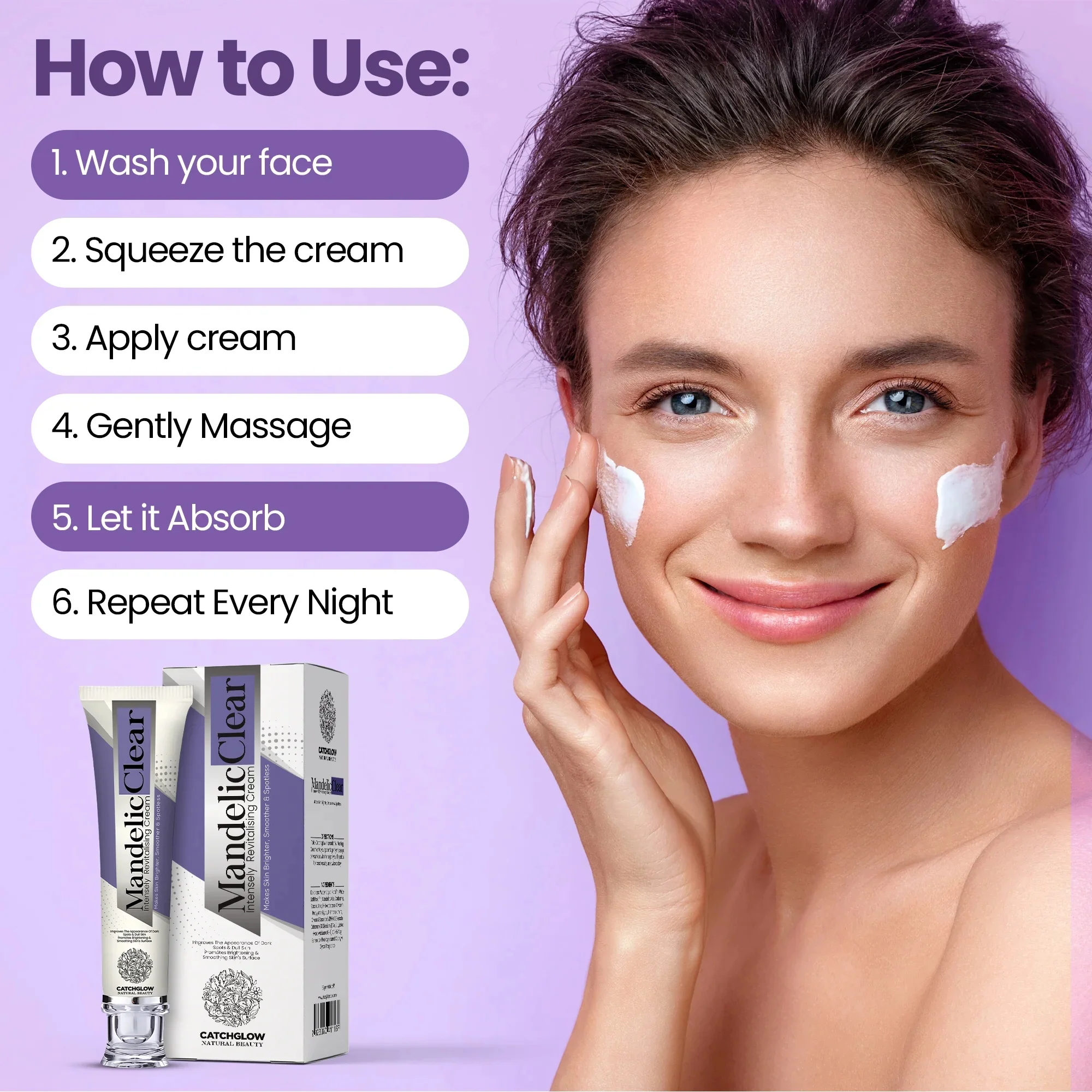 Mandelic Clear Intensely Revitalizing Cream | Advanced Brightening & Dark Spot Care - Image 2