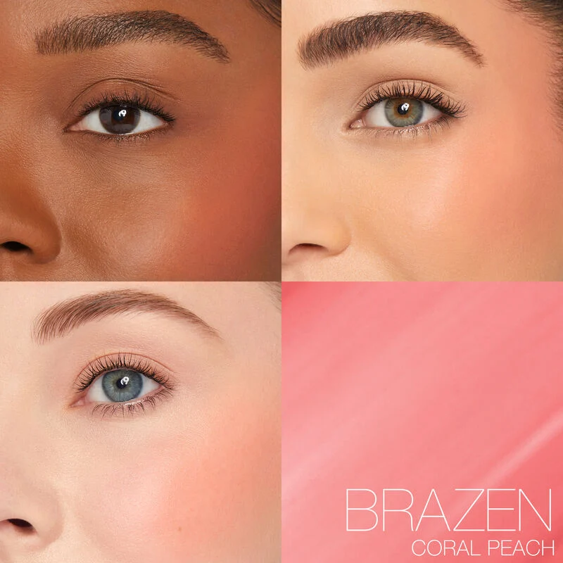 Brazen | NARS Afterglow Liquid Blush 7ml Buildable Hydrating Blush with Sodium Hyaluronate and Vegan Protein
