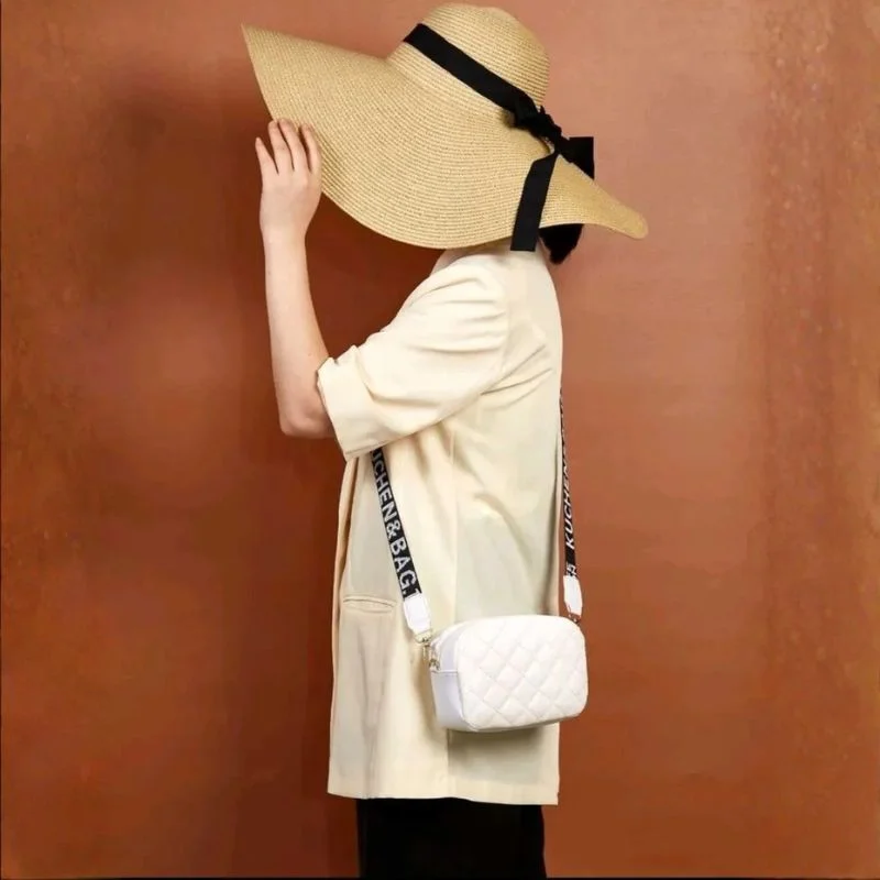 White Leather Handbag for Girls & Women | Stylish Shoulder & Crossbody Bag | Daily Use & Gift - Image 5