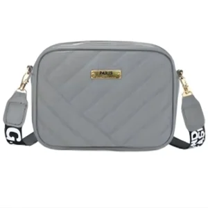 Gray Leather Handbag for Girls & Women | Stylish Shoulder & Crossbody Bag | Daily Use & Gift
